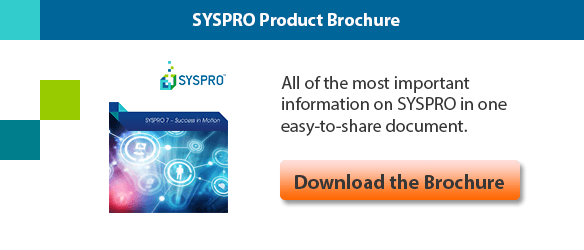 Download the SYSPRO Product Brochure